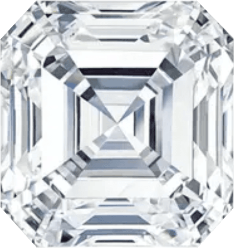 Asscher melee diamond