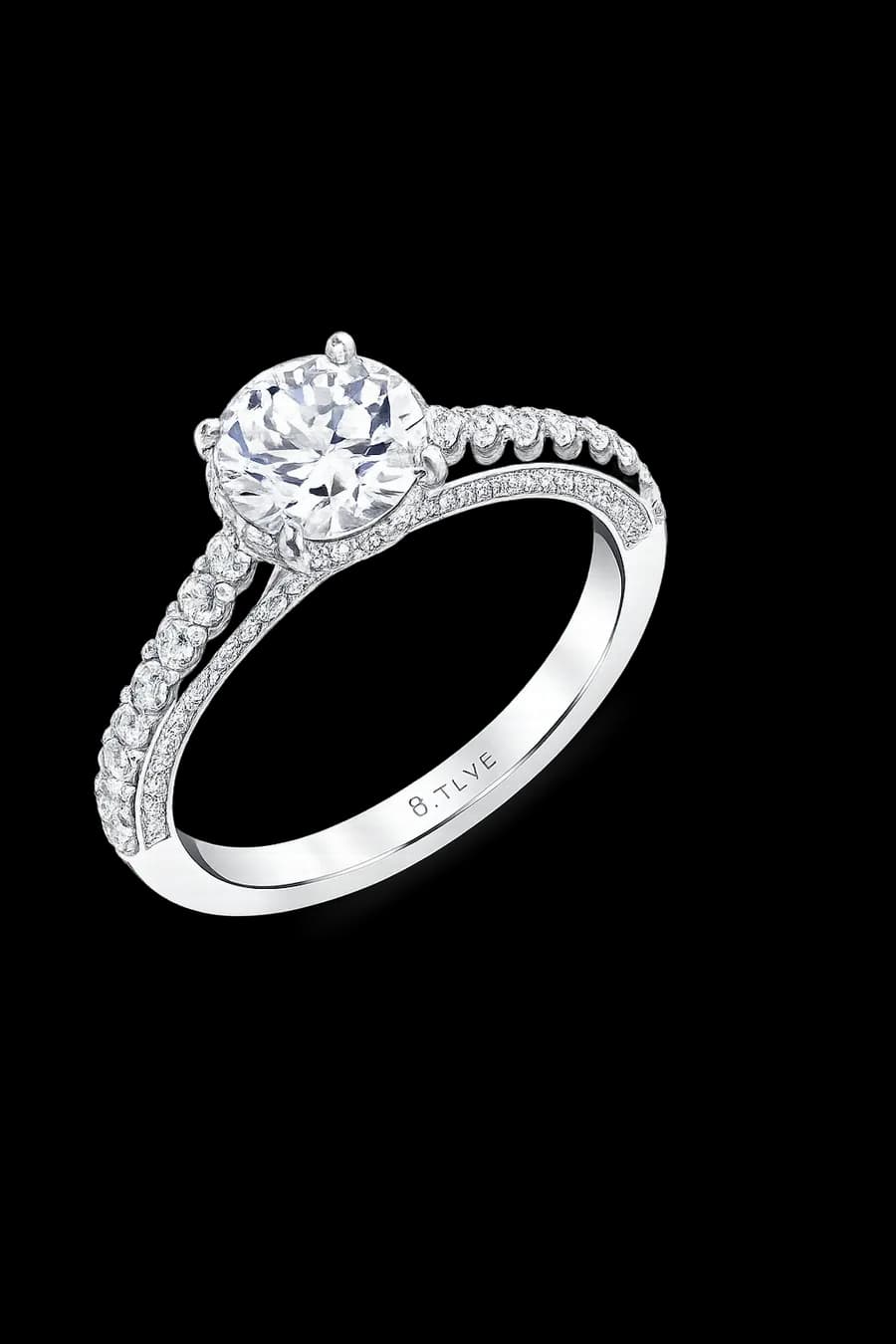 Technical rendering of a ring design, still in progress